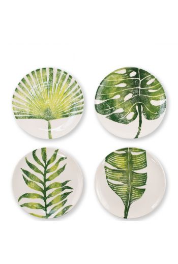 Vietri Into the Jungle Assorted Salad Plates – Set of 4