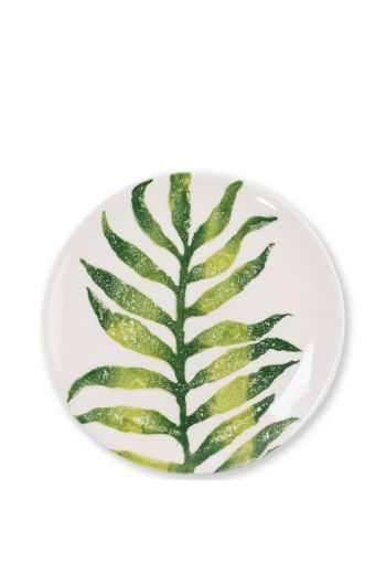 Vietri Into the Jungle Arica Palm Leaf Salad Plate