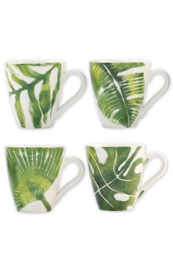 Vietri Into the Jungle Assorted Mugs – Set of 4