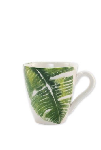 Vietri Into the Jungle Banana Leaf Mug