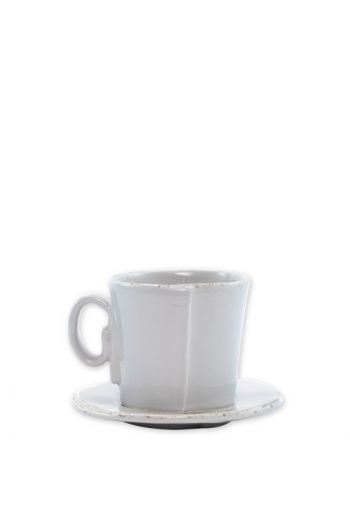  Lastra Light Gray Espresso Cup & Saucer