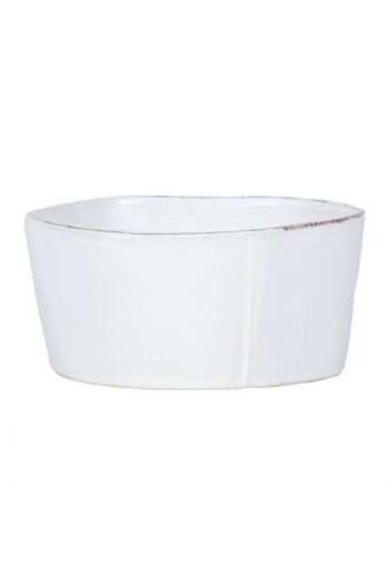 Lastra White Medium Serving Bowl