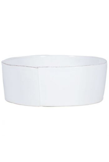 Lastra White Large Serving Bowl