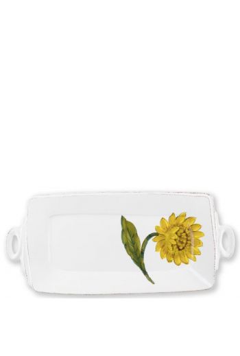  Lastra Sunflower Handled Rectangular Platter