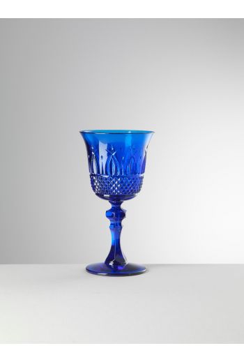 Mario Luca Italia Wine Blue - Set of 6