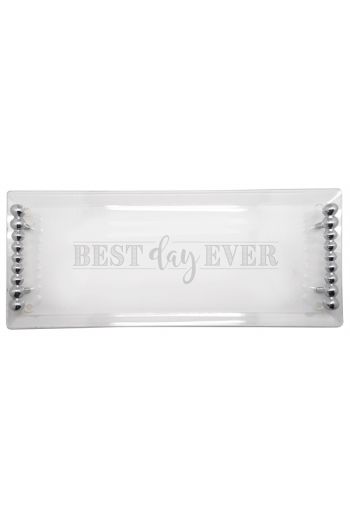 Best Day Ever BEST DAY EVER Pearled Acrylic Tray