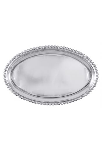 Pearled Large Oval Platter