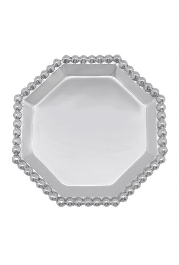 Pearled Octagonal Canape Plate