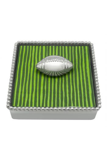Football Beaded Napkin Box