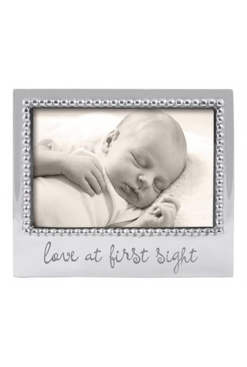 LOVE AT FIRST SIGHT Beaded 4x6 Frame