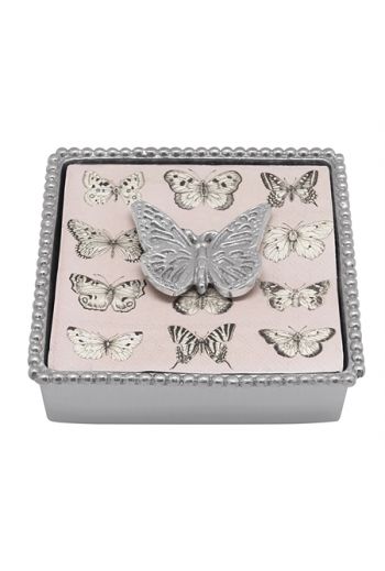 Monarch Butterfly Napkin Box NEW NAPKIN