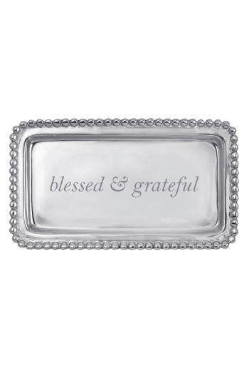 BLESSED & GRATEFUL BEADED TRAY
