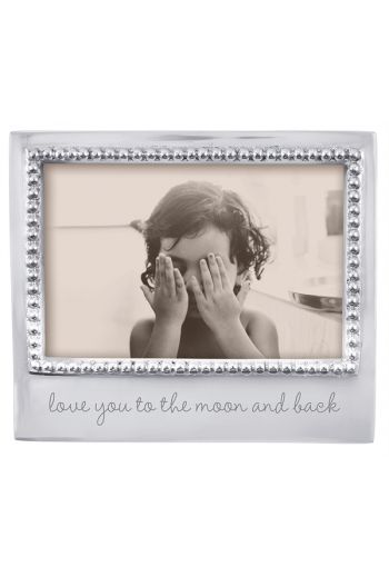 LOVE YOU TO THE MOON AND BACK BEADED 4X6 FRAME