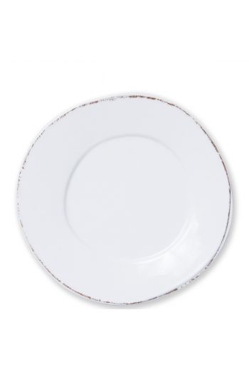 Vietri Melamine Lastra White Dinner Plate