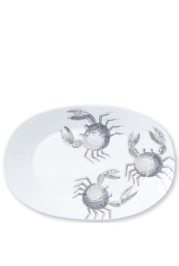 Vietri Marina Crab Large Oval Platter