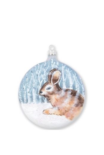 Ornaments Into the Woods Hare Disc Ornament