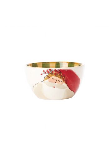 Vietri Old St. Nick Cereal Bowl - Animal Hat