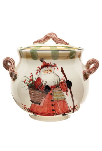 Vietri Old St. Nick Biscotti Jar