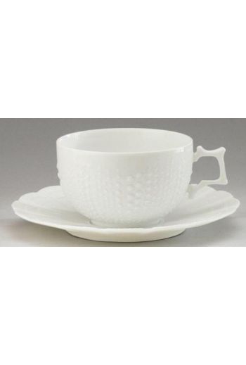 Medard de Noblat Corail Tea Cup And Saucer - White