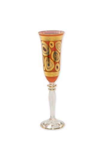  Regalia Orange Champagne Glass