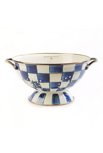 MacKenzie-Childs Royal Check Large Colander - 9.5" dia., 5.5" tall