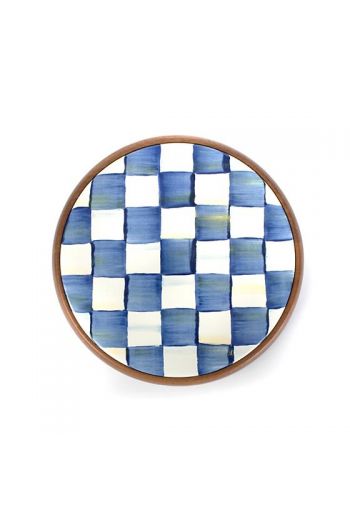 MacKenzie-Childs Royal Check Trivet - 6.75" dia., 0.75" tall