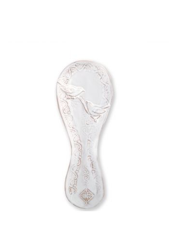 Vietri Bellezza Stone White Spoon Rest