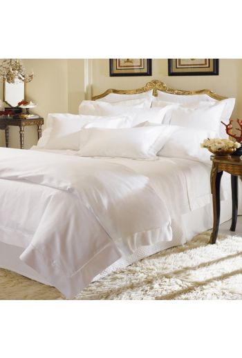 SFERRA Giza 45 Sateen Queen Flat Sheet 96x114  -  Available in Ivory and White