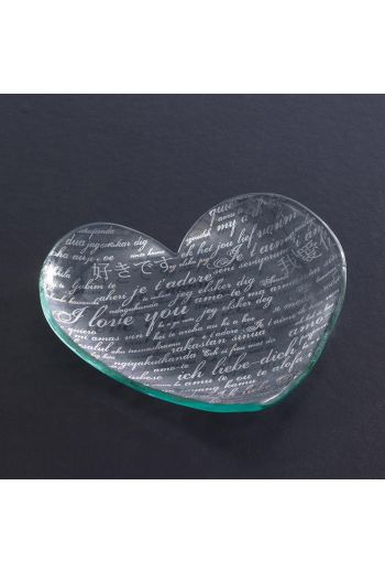 Annieglass Sweet Nothings Heart Plate