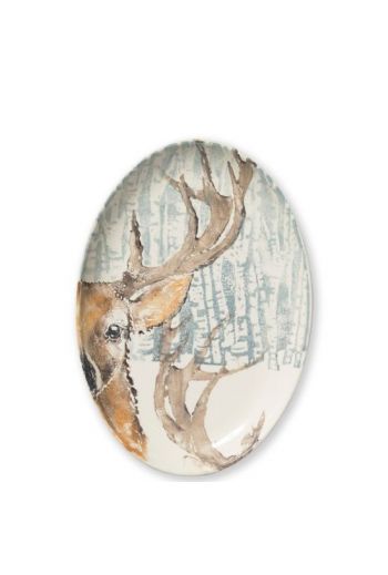 Into The Woods Deer Oval Platter