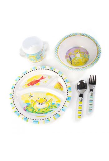 MacKenzie-Childs Toddler's Dinnerware Set - Frog