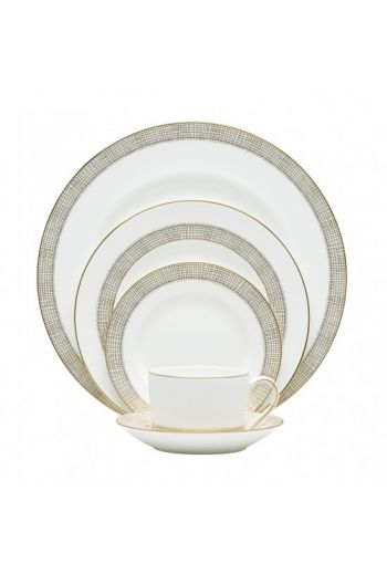 Wedgwood Gilded Weave 5-Piece Place Setting