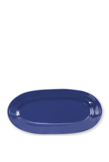 Fresh Marine Blue Narrow Oval Platter