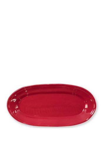  Fresh Red Narrow Oval Platter