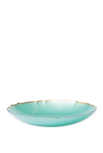 Vietri Baroque Glass Aqua Medium Bowl