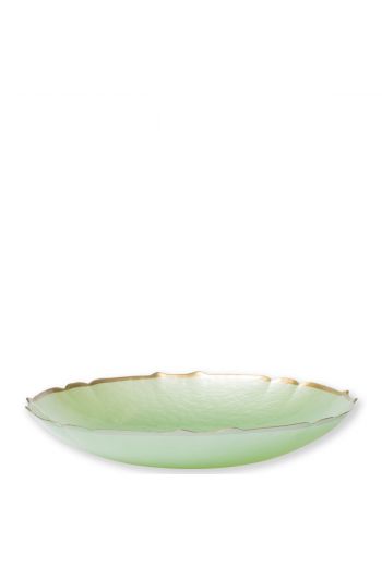 Vietri Baroque Glass Pistachio Medium Bowl