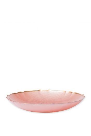 Vietri Baroque Glass Pink Medium Bowl