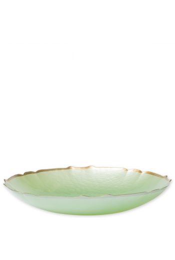 Vietri Baroque Glass Pistachio Large Bowl