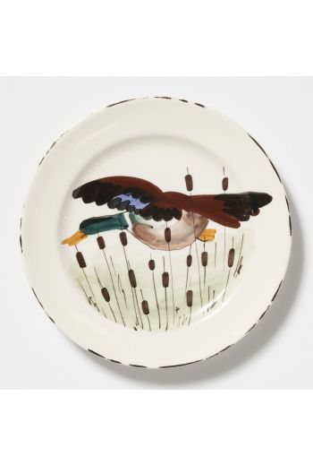 Vietri Wildlife Mallard Dinner Plate