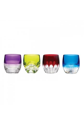 Mixology Assorted Color Tumbler, Set of 4