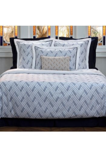 YVES DELORME Naussica Twin Flat Sheet 41x79 - Available Color: Geometric Print                                            