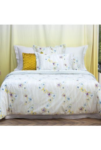 YVES DELORME Ondee Full/Queen Flat Sheet 94x116 - Available in Multi Color Floral                                         